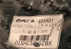 G-PLUS GTI 2 0 FSI MKV MK5 TURBO KIT 8 PCSLX- Nieuw        